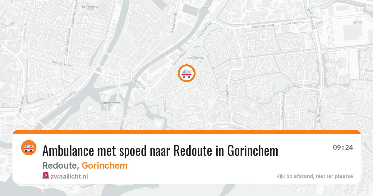 Ambulance met spoed naar Redoute in Gorinchem — 4 apr 2026