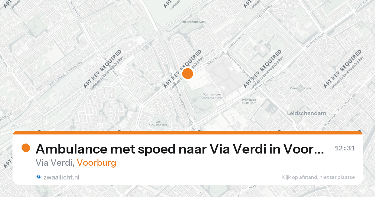 Ambulance met spoed naar Via Verdi in Voorburg — 26 aug 2026