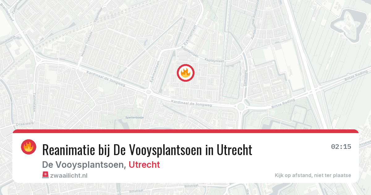 Reanimatie bij De Vooysplantsoen in Utrecht — 2 jul 2026