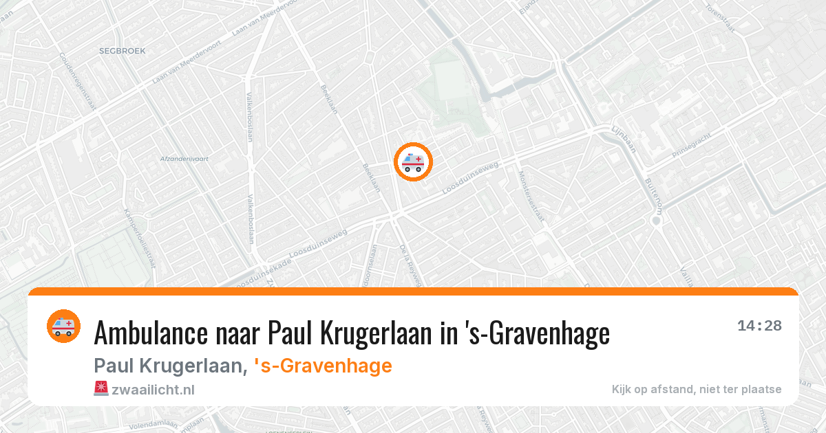 Ambulance naar Paul Krugerlaan in 's-Gravenhage — 5 feb 2026