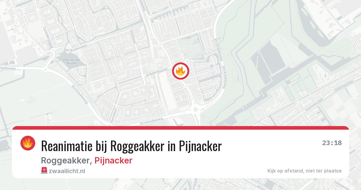 Reanimatie bij Roggeakker in Pijnacker — 16 jun 2026