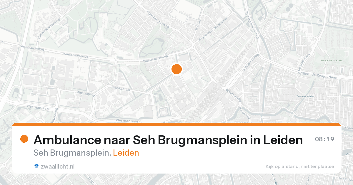 Ambulance naar Seh Brugmansplein in Leiden — 8 feb 2026