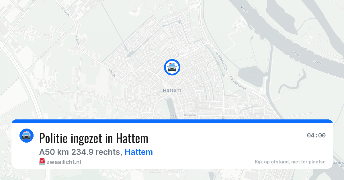 Politie ingezet in Hattem — 30 jun 2026 | 🚨 Zwaailicht.nl