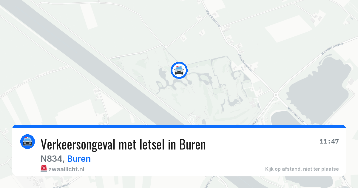 Verkeersongeval met letsel in Buren — 17 apr 2026