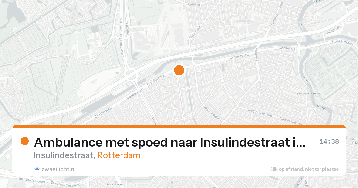 Ambulance met spoed naar Insulindestraat in Rotterdam — 8 jun 2026