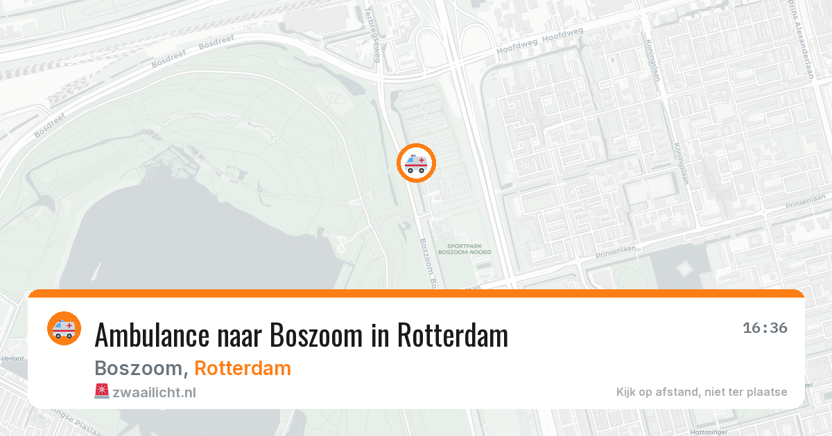 Ambulance naar Boszoom in Rotterdam — 27 mei 2026