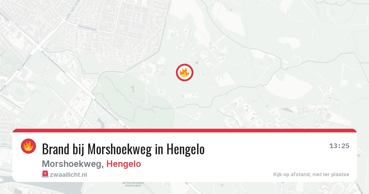 Brand bij Morshoekweg in Hengelo — 20 jun 2026