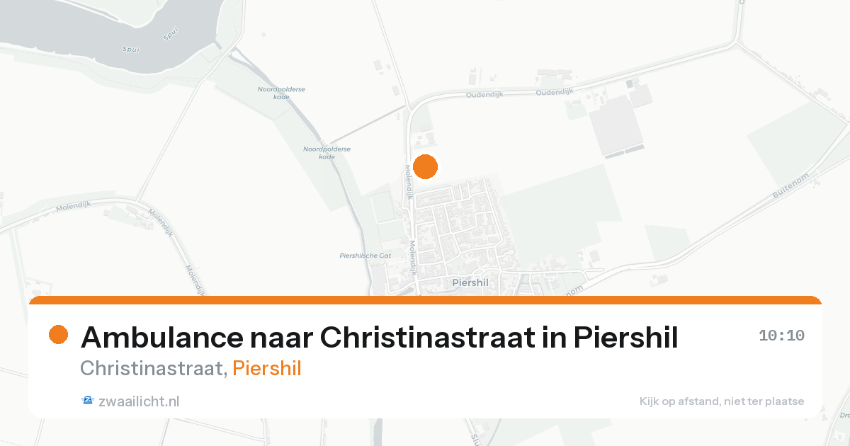 Ambulance naar Christinastraat in Piershil — 26 aug 2026