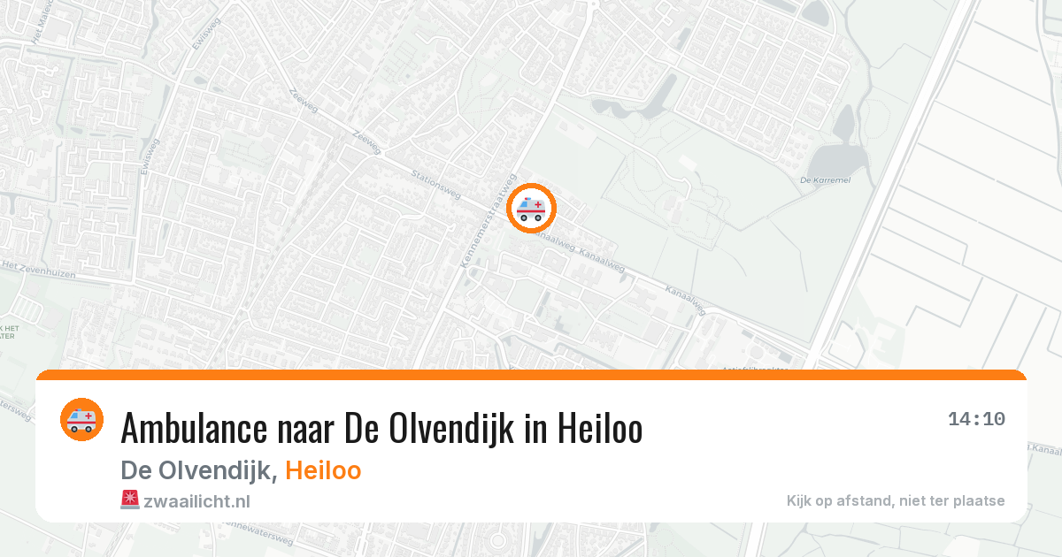 Ambulance naar De Olvendijk in Heiloo — 16 jun 2026