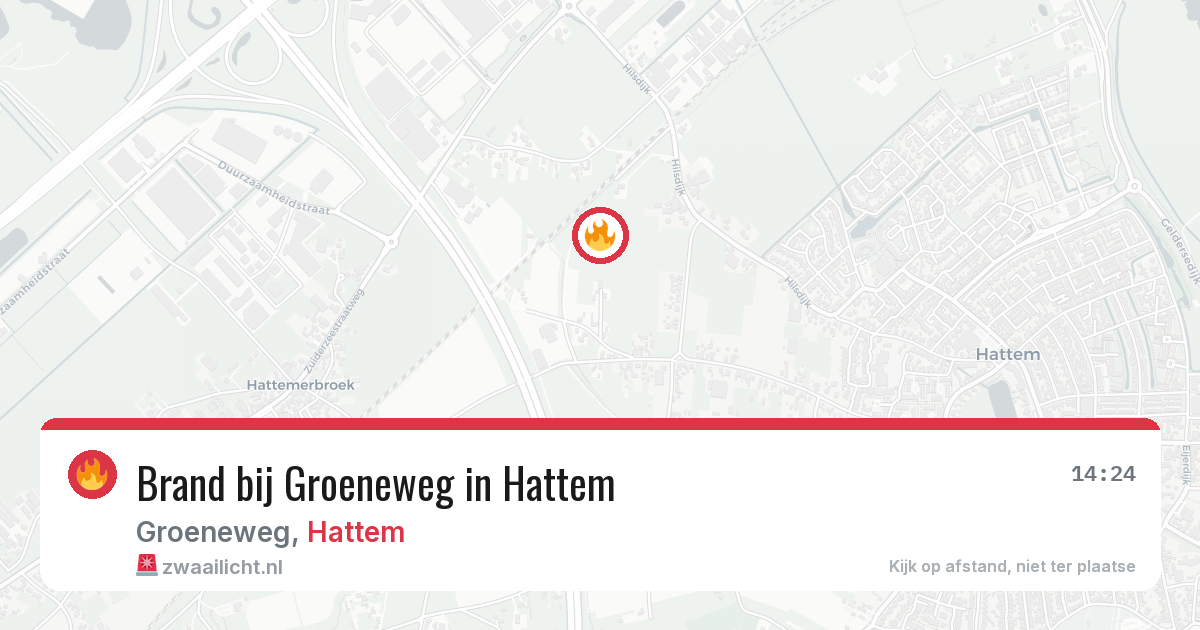Brand bij Groeneweg in Hattem — 5 jul 2026