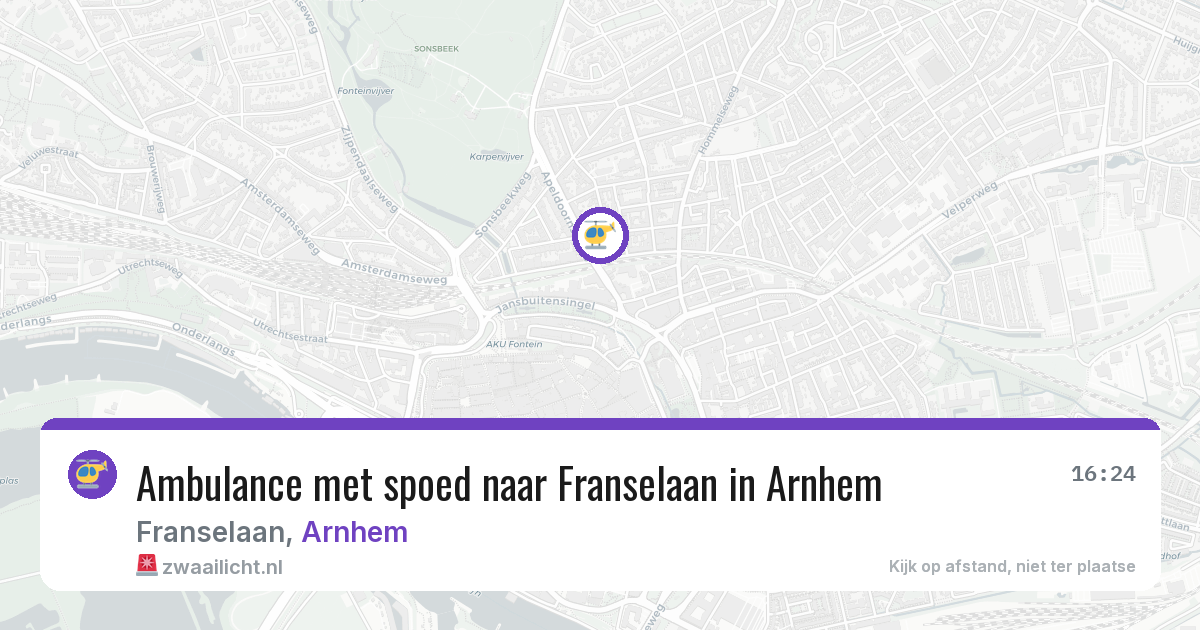 Ambulance met spoed naar Franselaan in Arnhem — 20 feb 2026