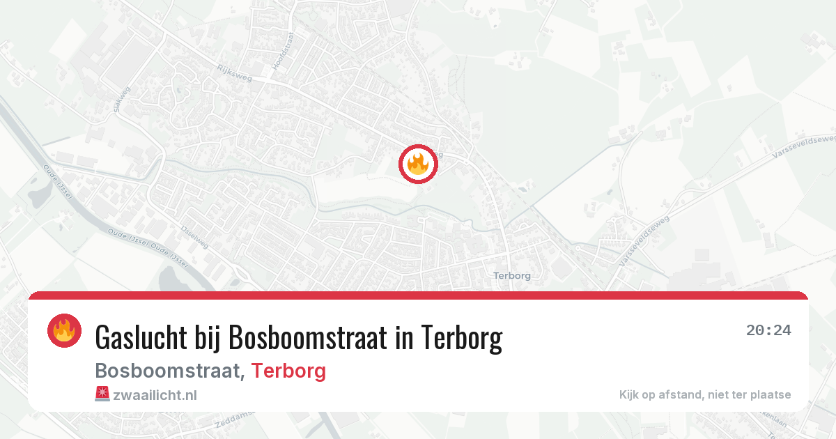 Gaslucht bij Bosboomstraat in Terborg — 4 apr 2026