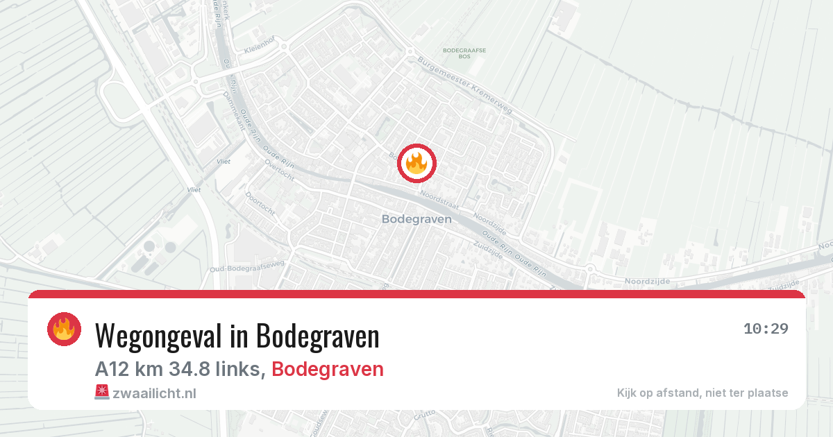 Wegongeval in Bodegraven — 1 jul 2026
