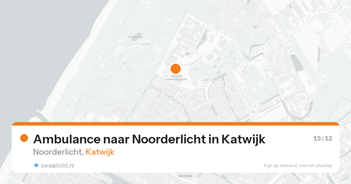 Ambulance naar Noorderlicht in Katwijk — 22 aug 2026