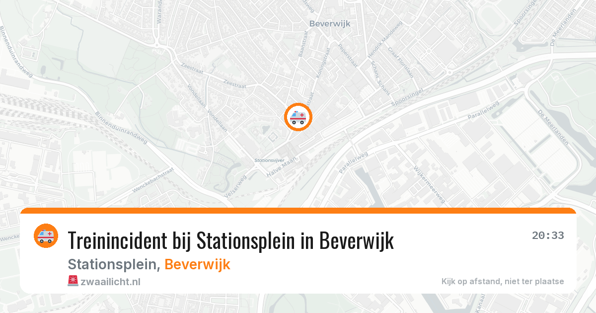 Treinincident bij Stationsplein in Beverwijk — 27 feb 2026