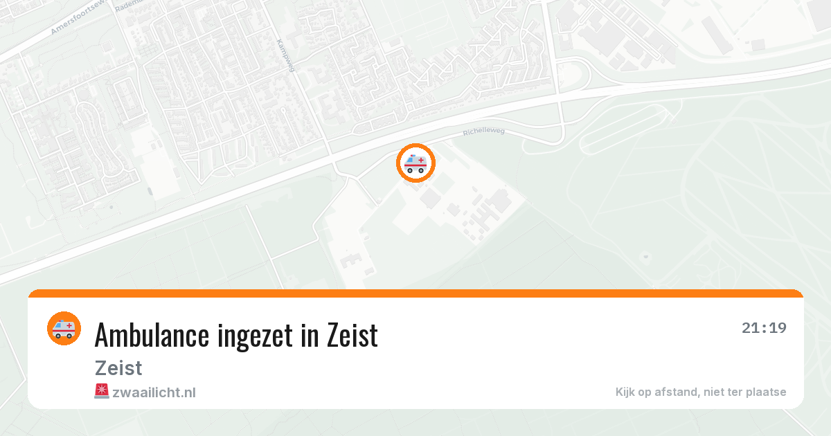 Ambulance ingezet in Zeist — 8 apr 2026