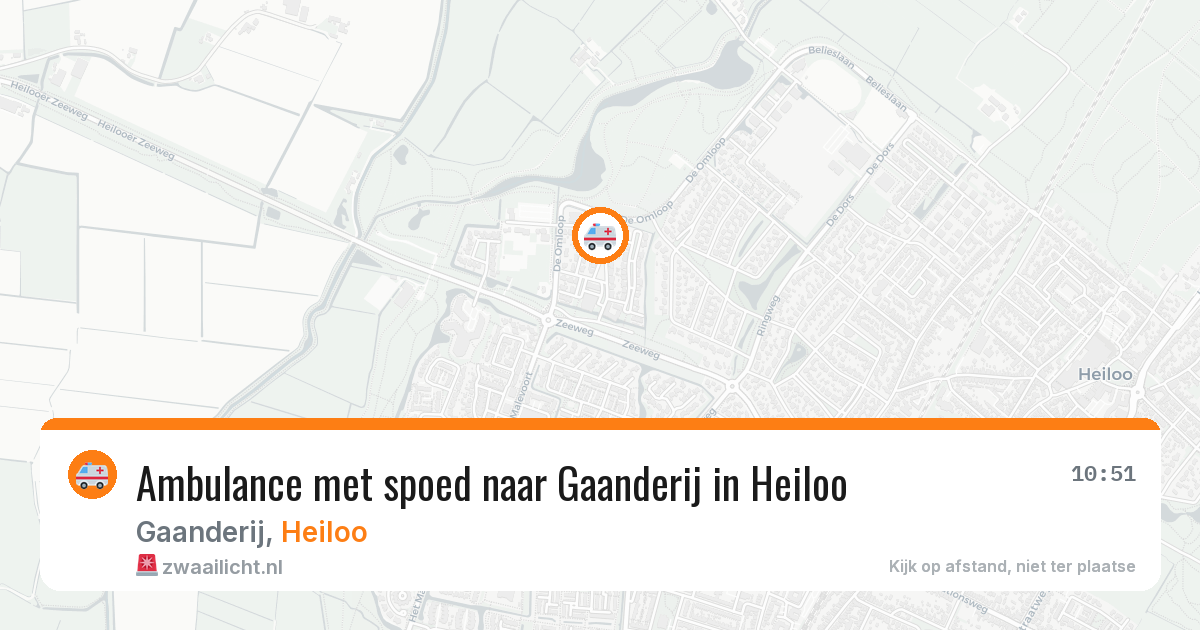 Ambulance met spoed naar Gaanderij in Heiloo — 5 aug 2026