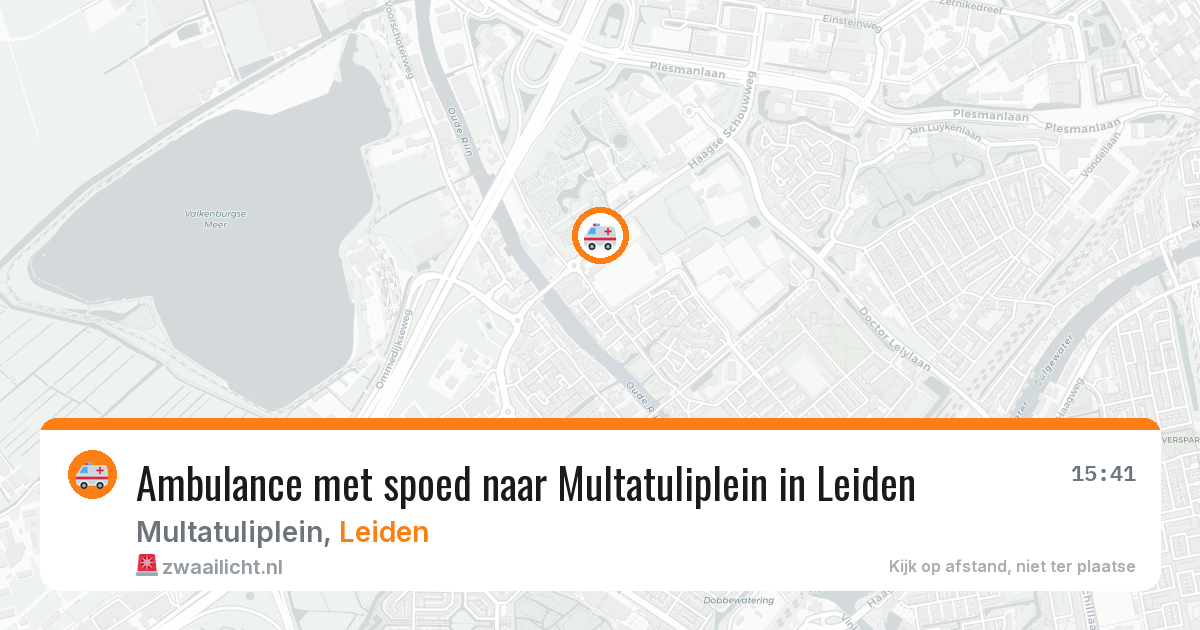 Ambulance met spoed naar Multatuliplein in Leiden — 17 jan 2026