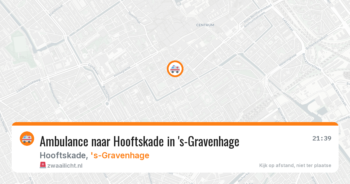 Ambulance naar Hooftskade in 's-Gravenhage — 27 jun 2026
