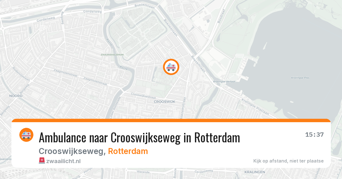 Ambulance naar Crooswijkseweg in Rotterdam — 3 jul 2026