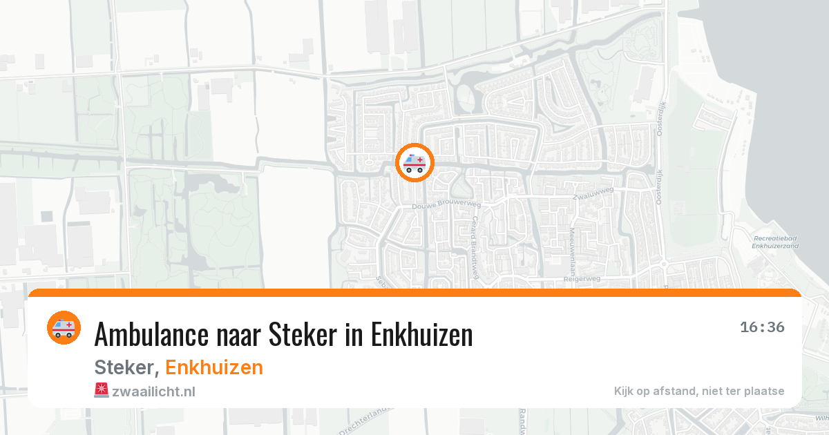 Ambulance naar Steker in Enkhuizen — 12 jun 2026