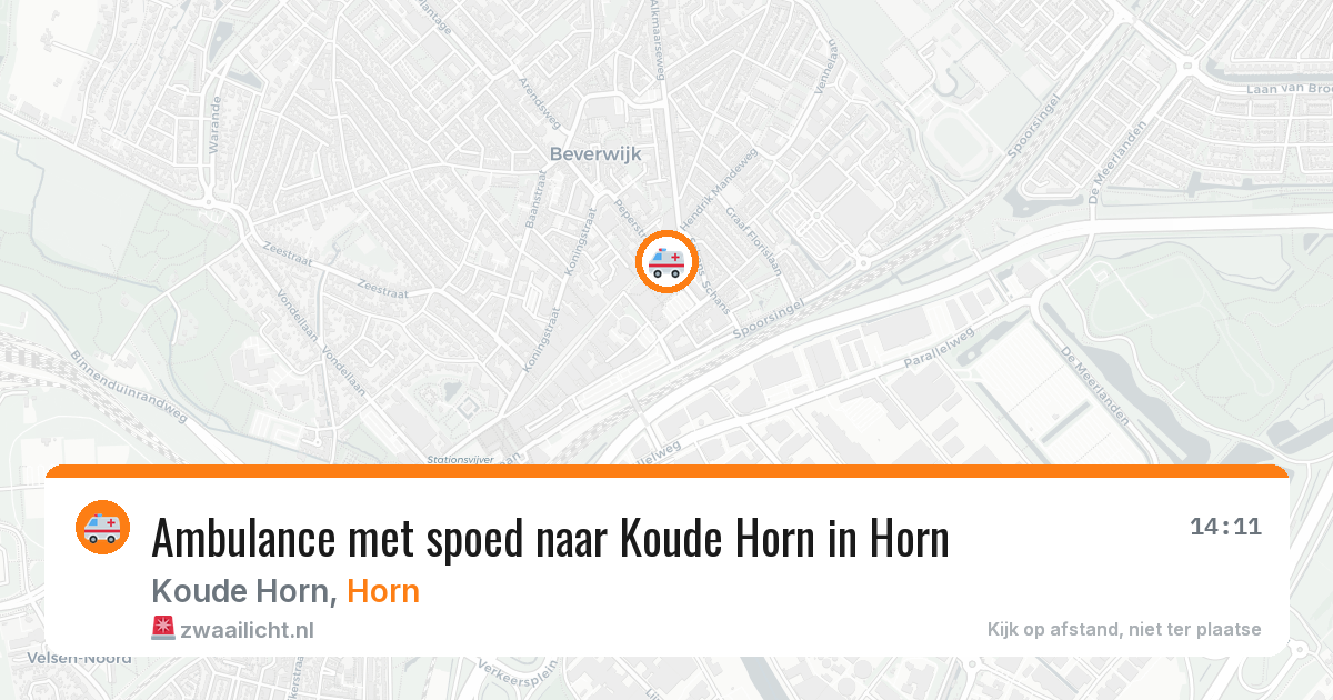 Ambulance met spoed naar Koude Horn in Horn — 1 jul 2026