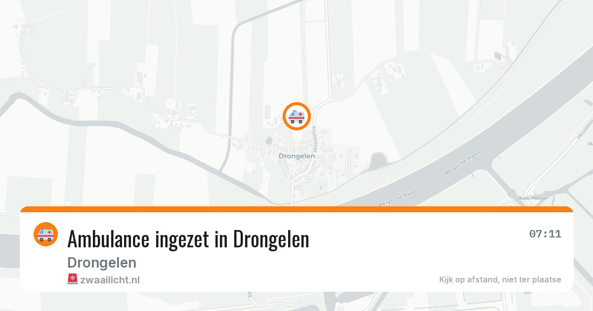 Ambulance ingezet in Drongelen — 23 mrt 2026