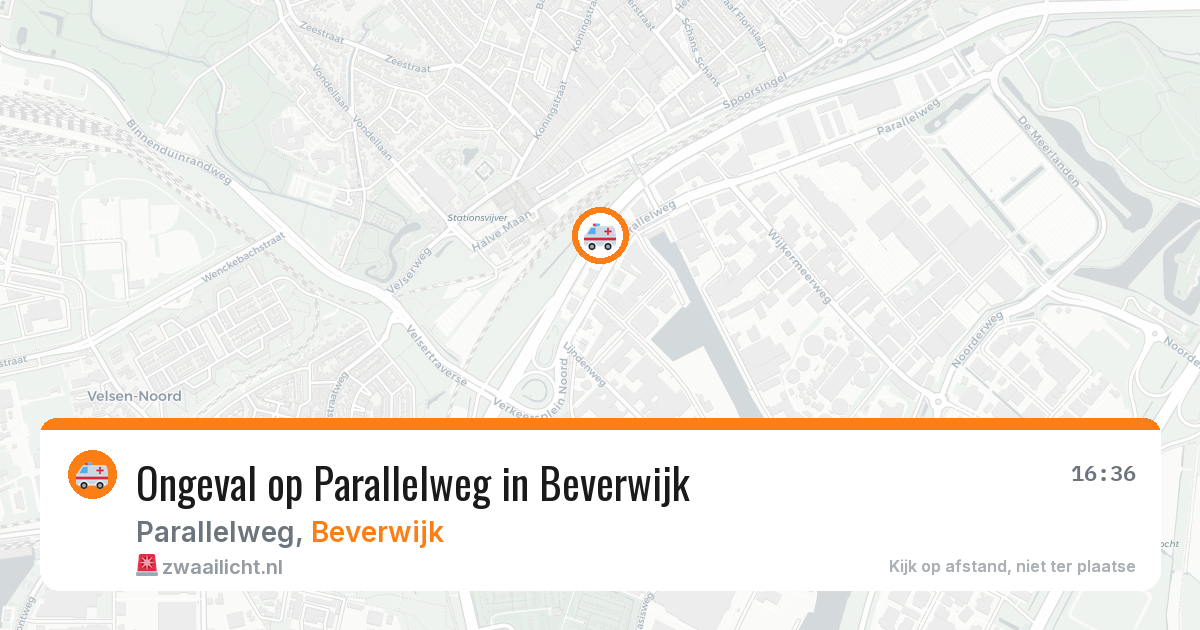Ongeval op Parallelweg in Beverwijk — 2 mei 2026