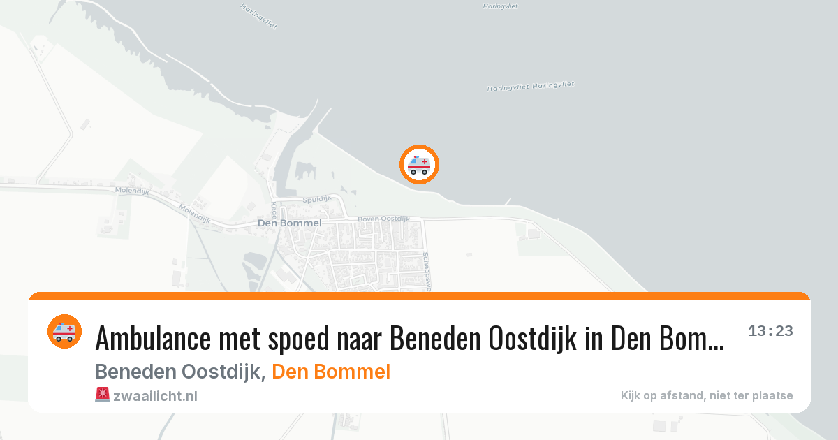 Ambulance met spoed naar Beneden Oostdijk in Den Bommel — 29 jan 2026