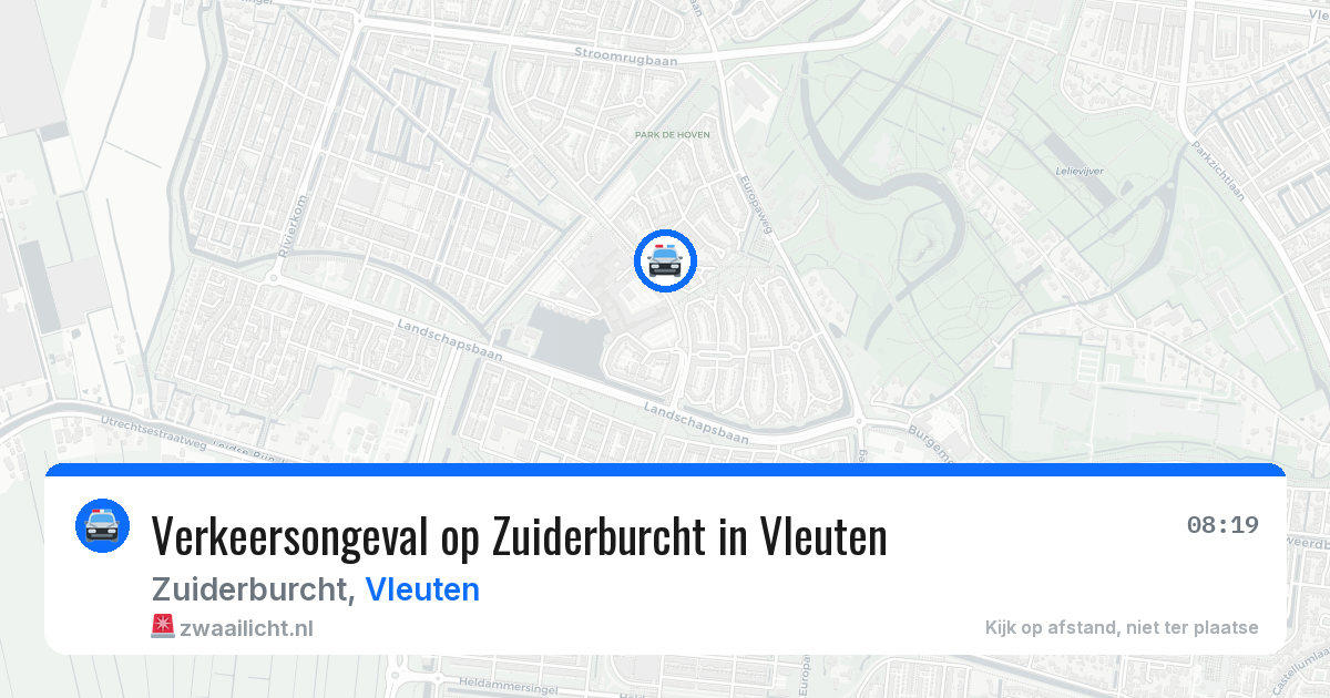 Verkeersongeval op Zuiderburcht in Vleuten — 27 jan 2026