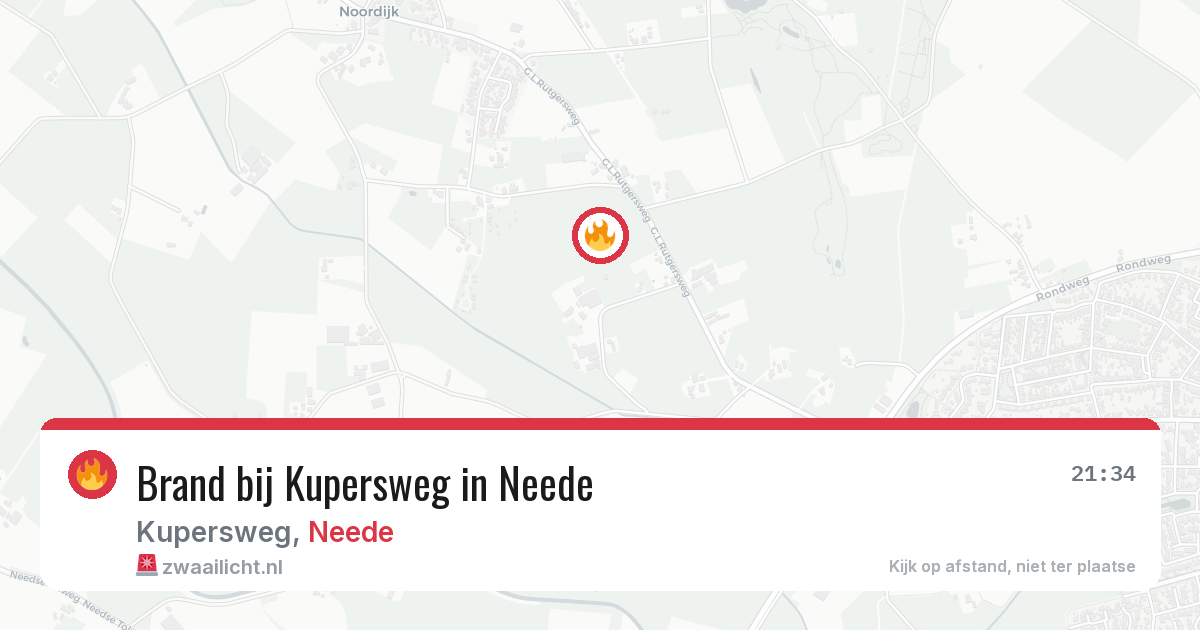Brand bij Kupersweg in Neede — 17 jul 2026