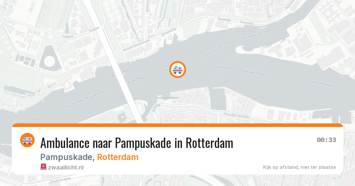 Ambulance naar Pampuskade in Rotterdam — 9 jun 2026