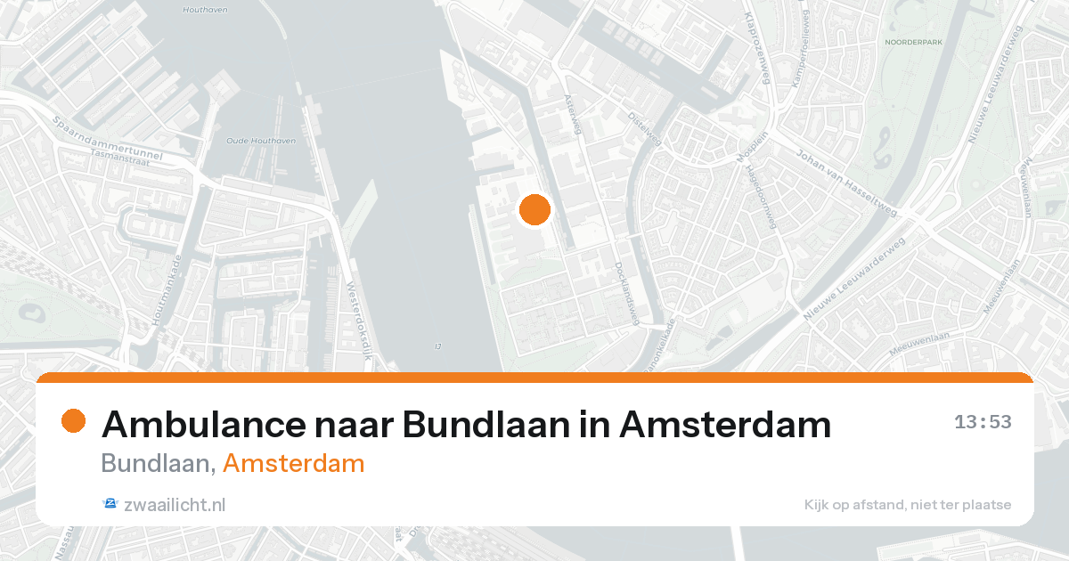 Ambulance naar Bundlaan in Amsterdam — 25 aug 2026