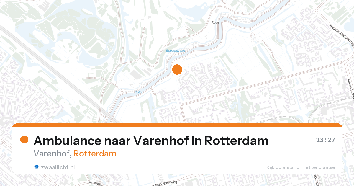 Ambulance naar Varenhof in Rotterdam — 19 jan 2026