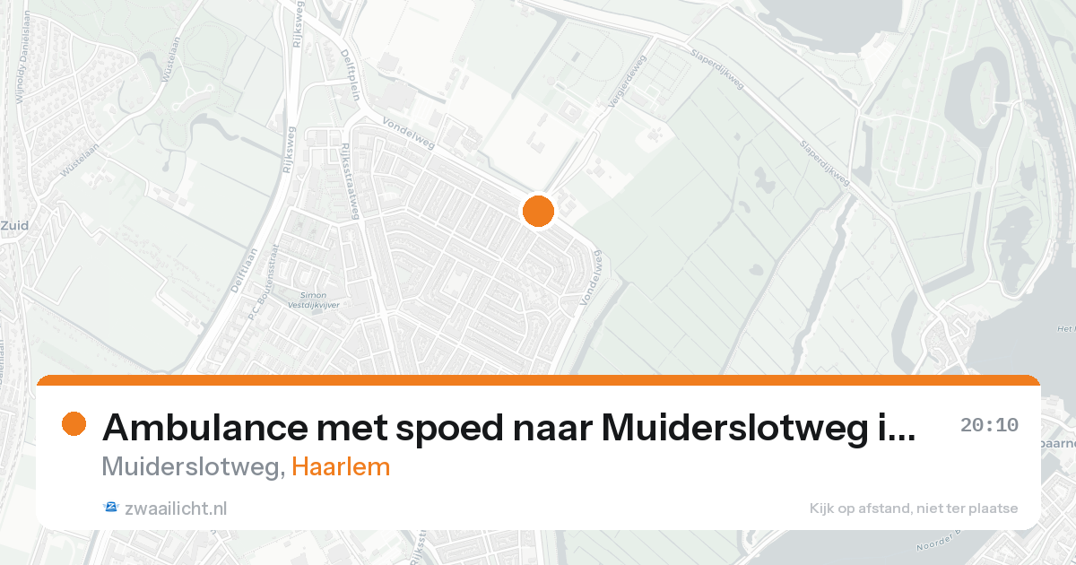 Ambulance met spoed naar Muiderslotweg in Haarlem — 31 jan 2026