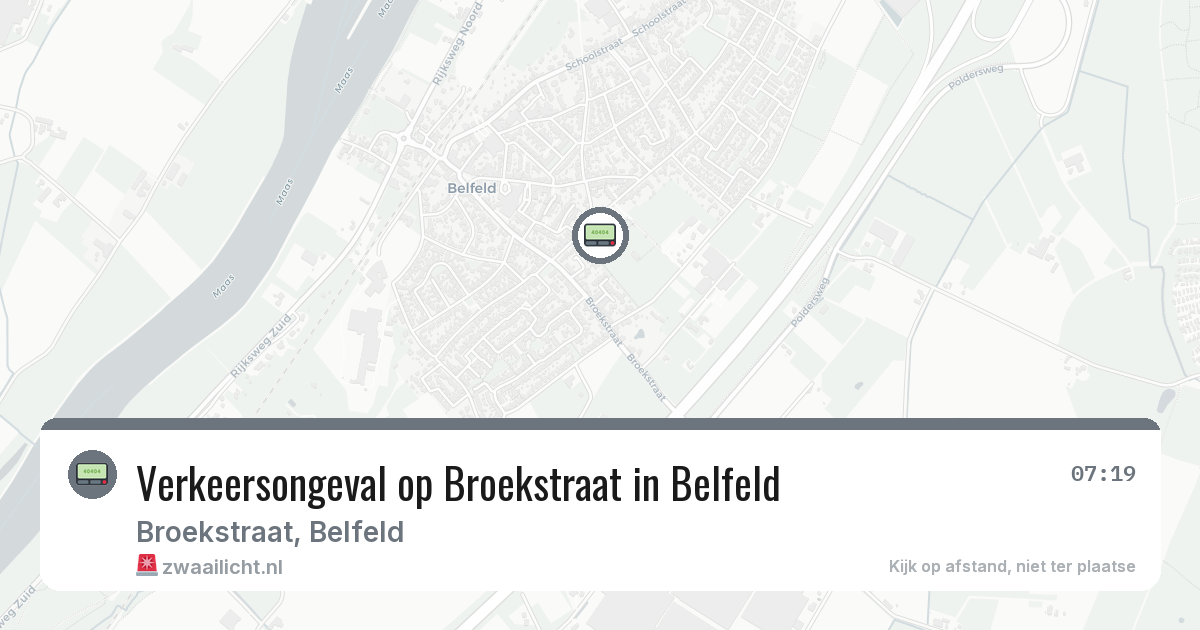 Verkeersongeval op Broekstraat in Belfeld — 28 apr 2026