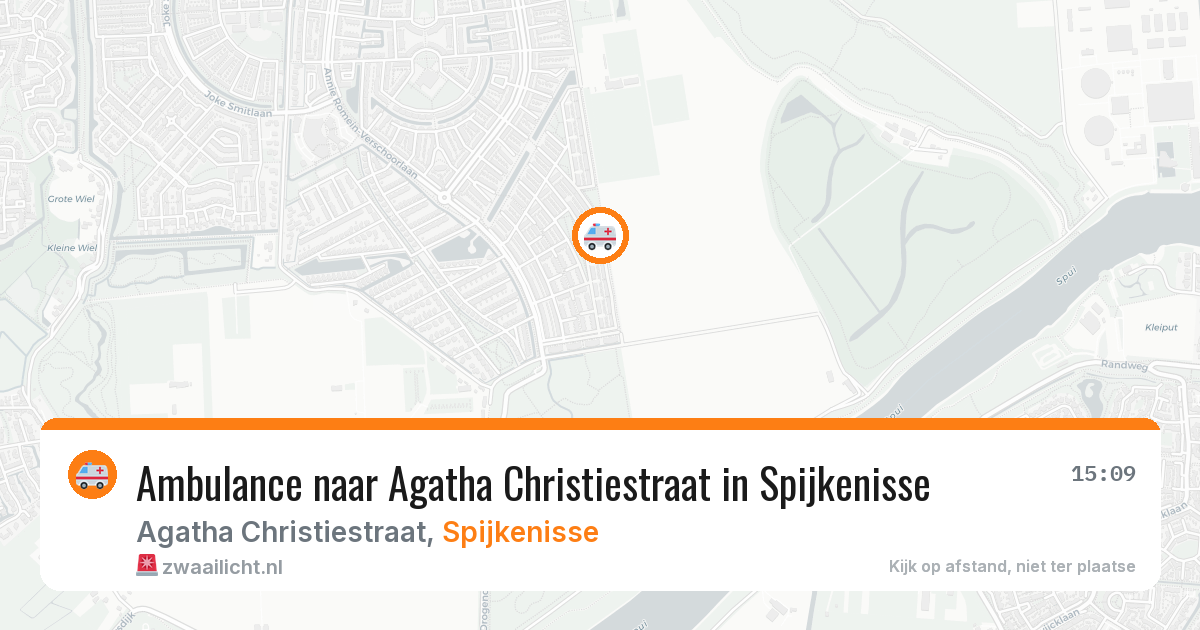 Ambulance naar Agatha Christiestraat in Spijkenisse — 14 jun 2026