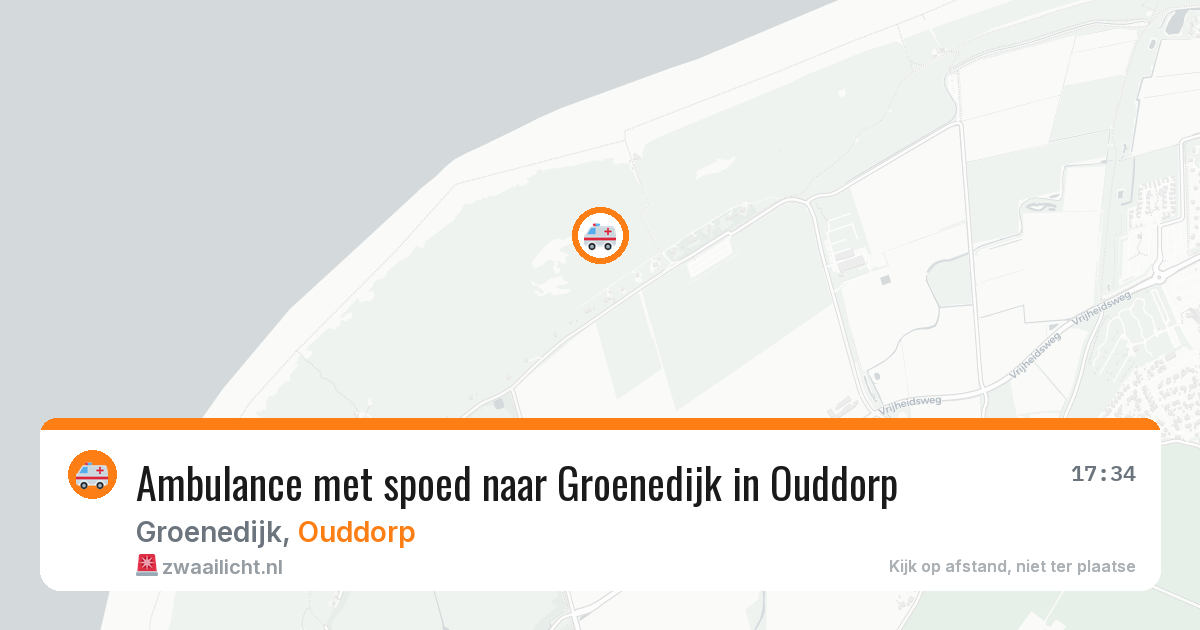 Ambulance met spoed naar Groenedijk in Ouddorp — 11 aug 2026