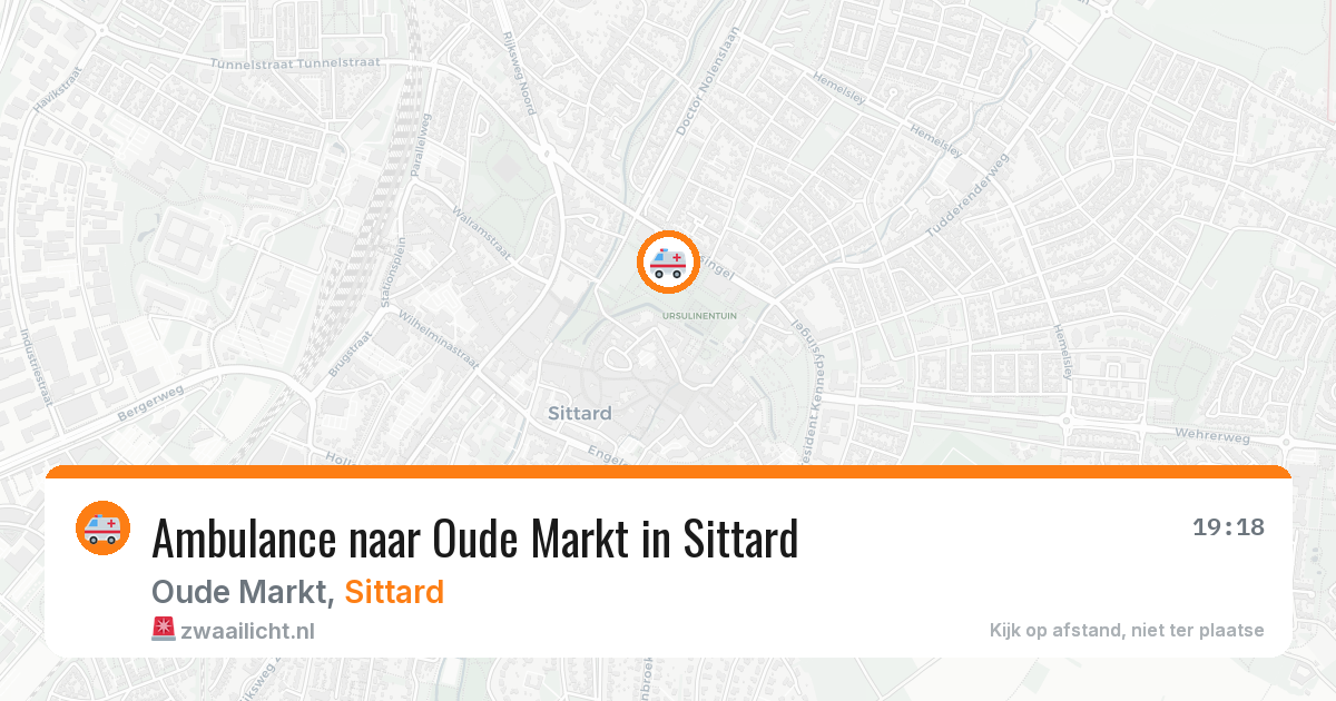 Ambulance naar Oude Markt in Sittard — 14 feb 2026