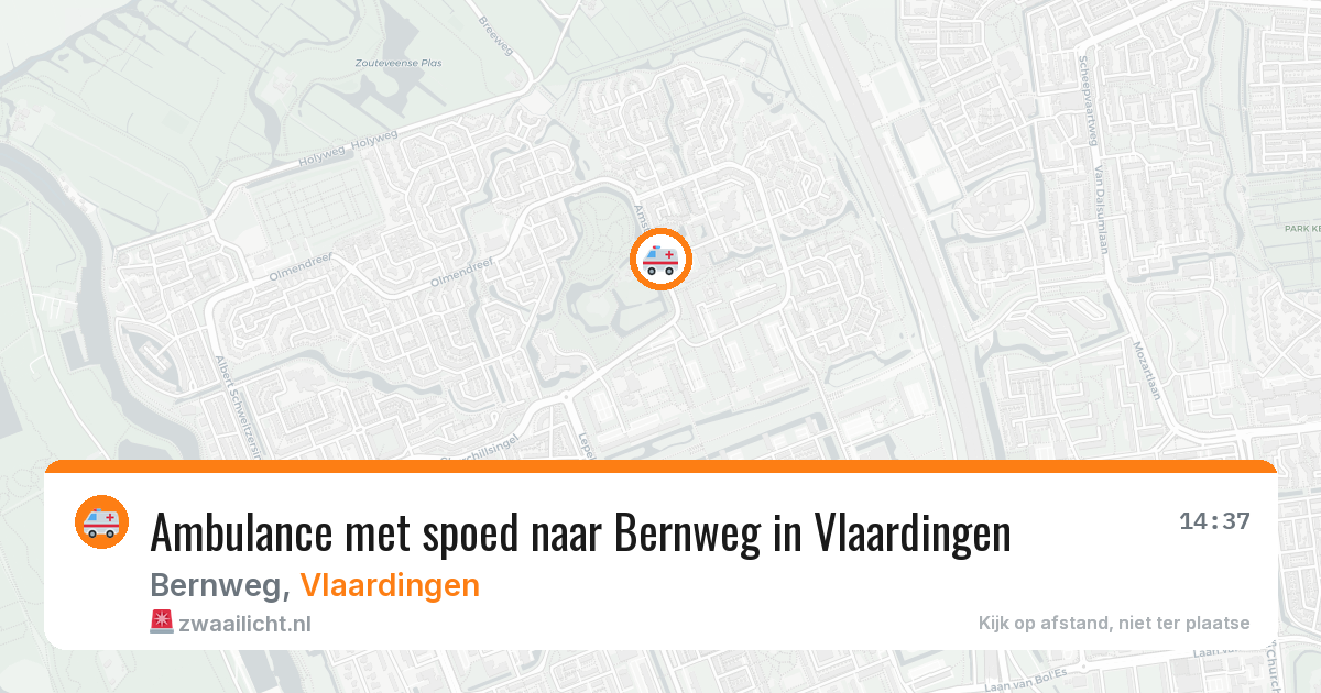 Ambulance met spoed naar Bernweg in Vlaardingen — 20 apr 2026
