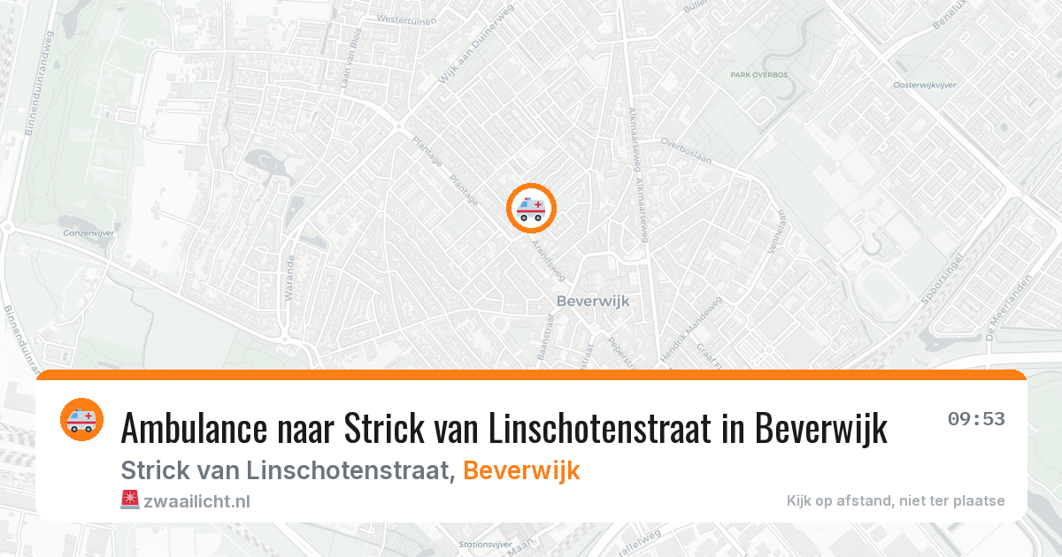 Ambulance naar Strick van Linschotenstraat in Beverwijk — 21 jul 2026