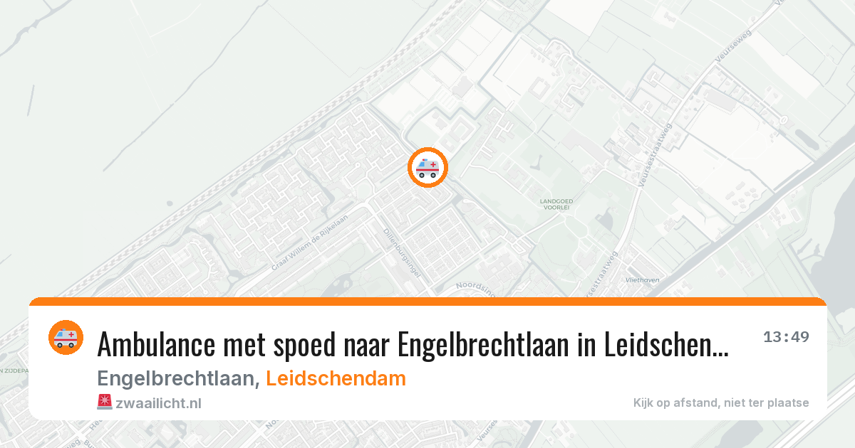 Ambulance met spoed naar Engelbrechtlaan in Leidschendam — 5 mei 2026