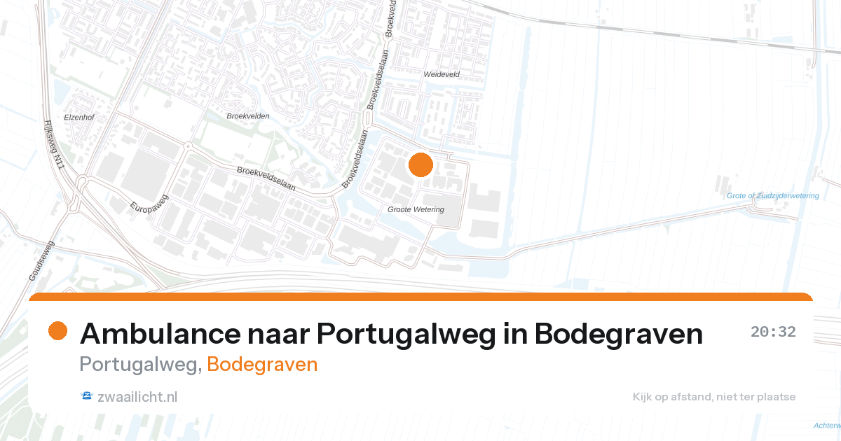 Ambulance naar Portugalweg in Bodegraven — 24 feb 2026