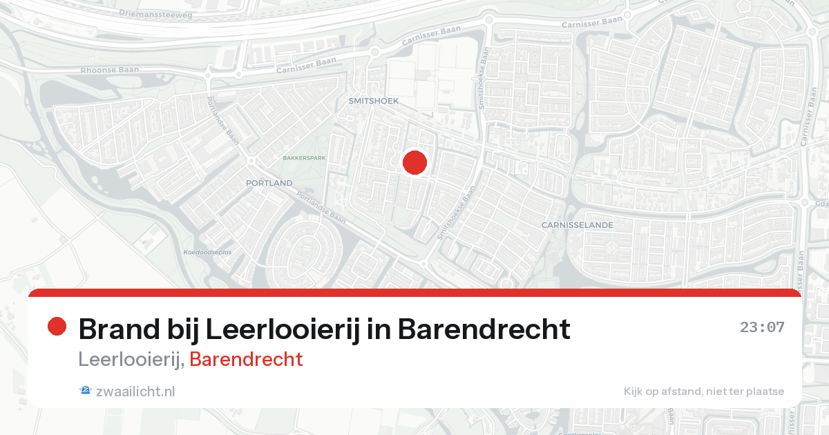 Brand bij Leerlooierij in Barendrecht — 18 aug 2026