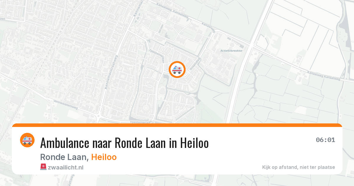 Ambulance naar Ronde Laan in Heiloo — 28 mrt 2026