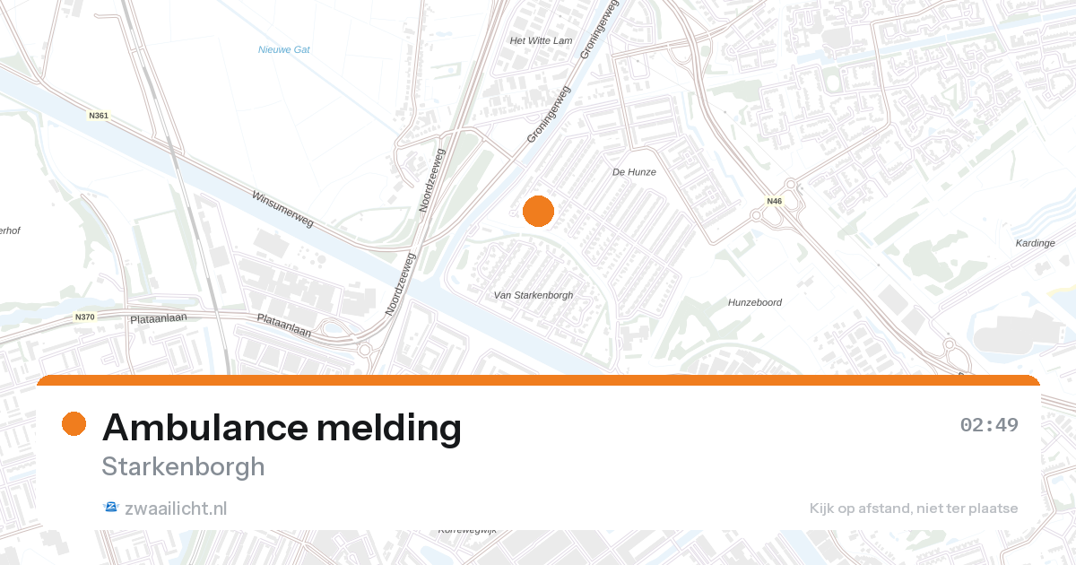 Ambulance melding — 30 jul 2026