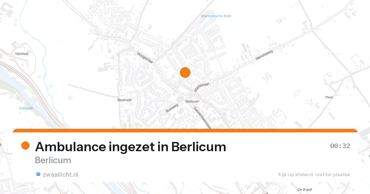 Ambulance ingezet in Berlicum — 31 jan 2026