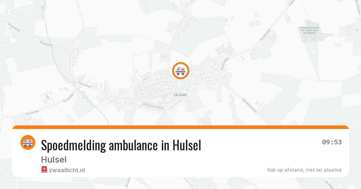 Spoedmelding ambulance in Hulsel — 30 jul 2026