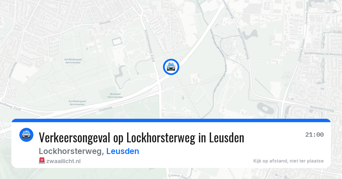 Verkeersongeval op Lockhorsterweg in Leusden — 26 apr 2026