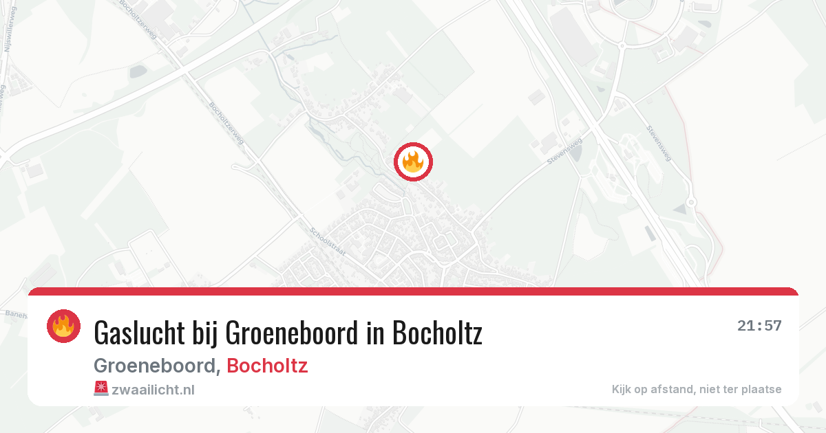 Gaslucht bij Groeneboord in Bocholtz — 26 jul 2026